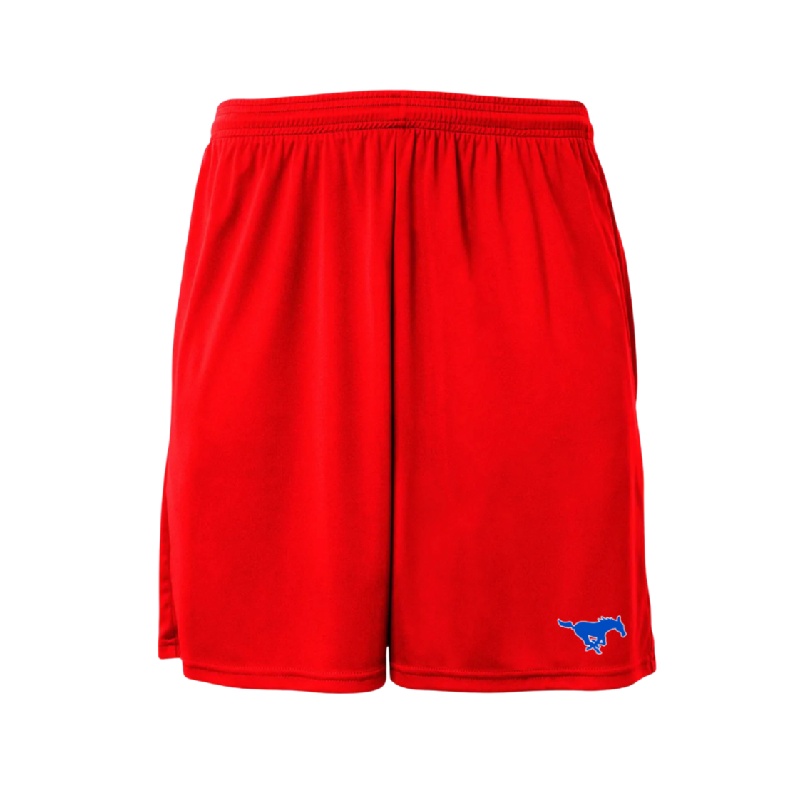 Mustang Single Practice Shorts - Red or Blue (Youth & Adult Sizing)