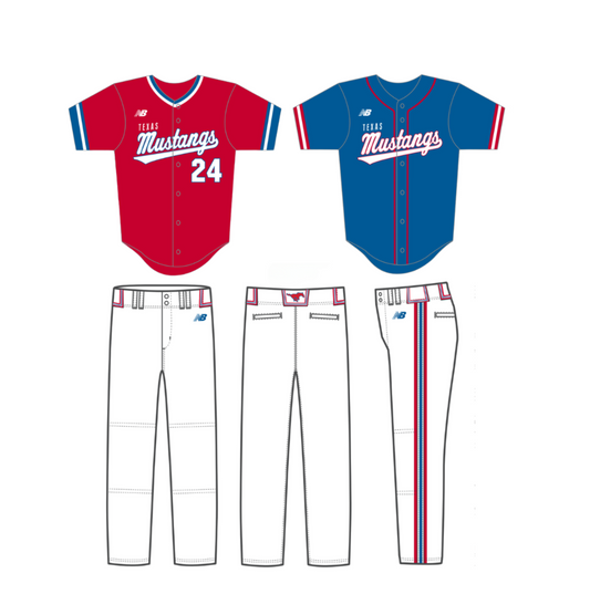 Mustang Uniform Package - 2 Jerseys, 2 Pants (Adult Sizing)