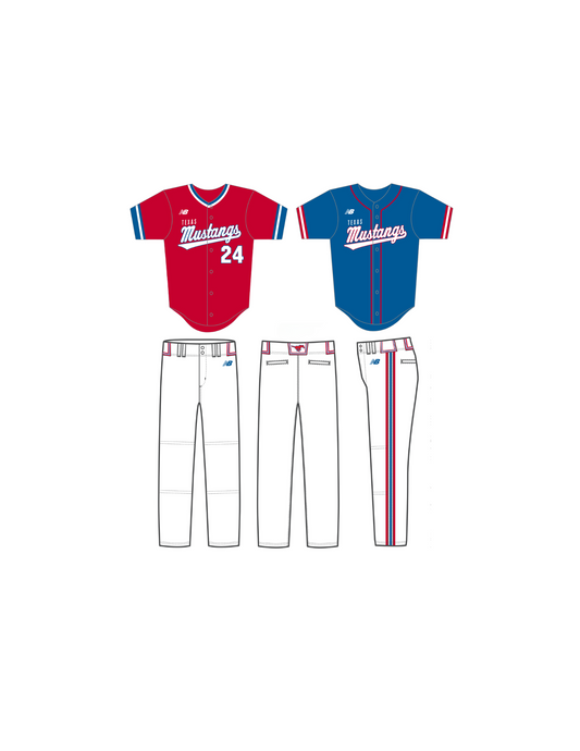 Mustang Uniform Package - Fall Season - 2 Jerseys, 2 Pants (Adult Sizing)